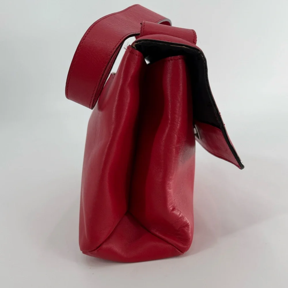 Adrienne‎ Vittadini Red Satchel Shoulder Bag